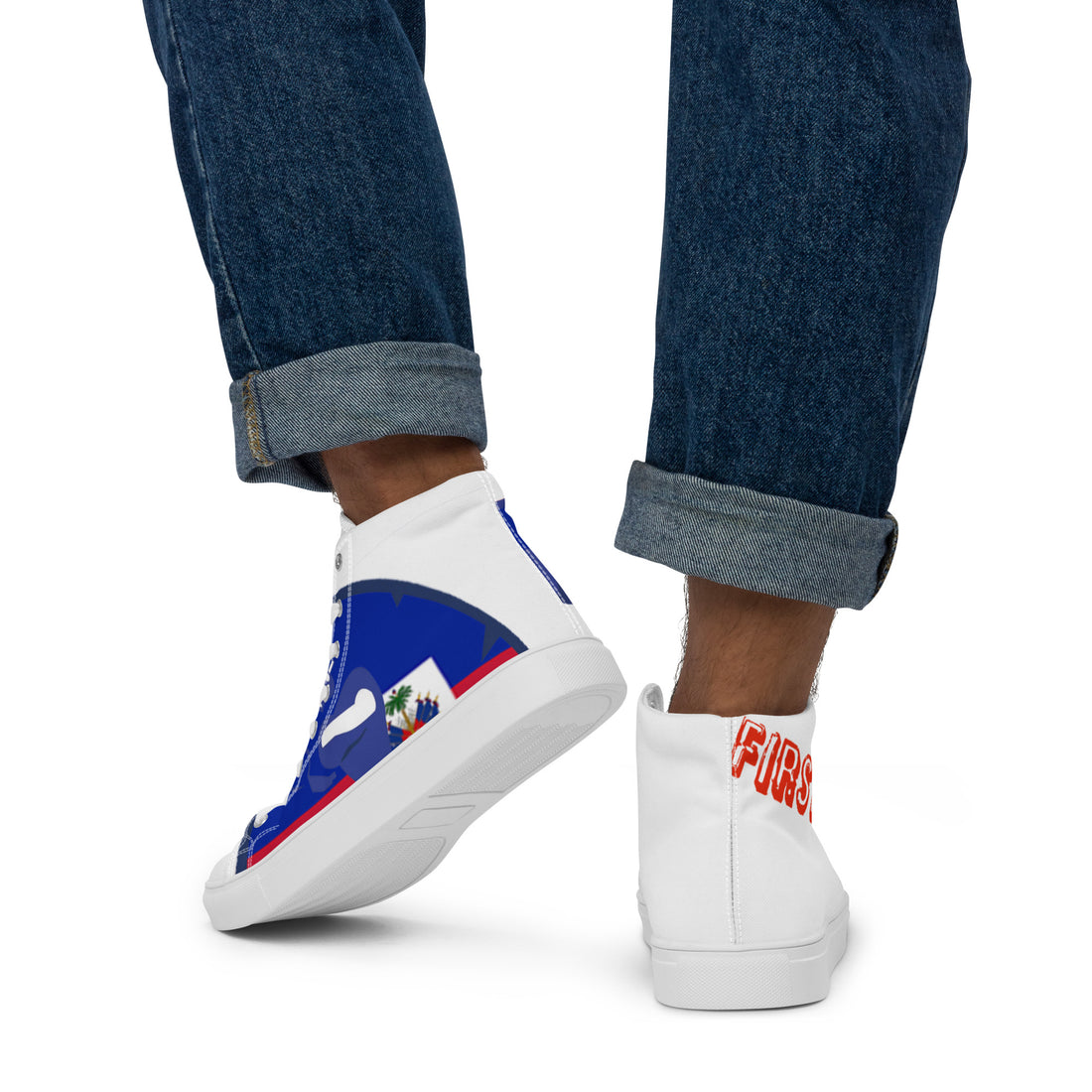 Men’s high top canvas shoes