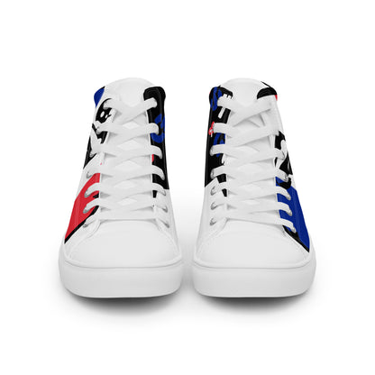 Men’s high top canvas shoes