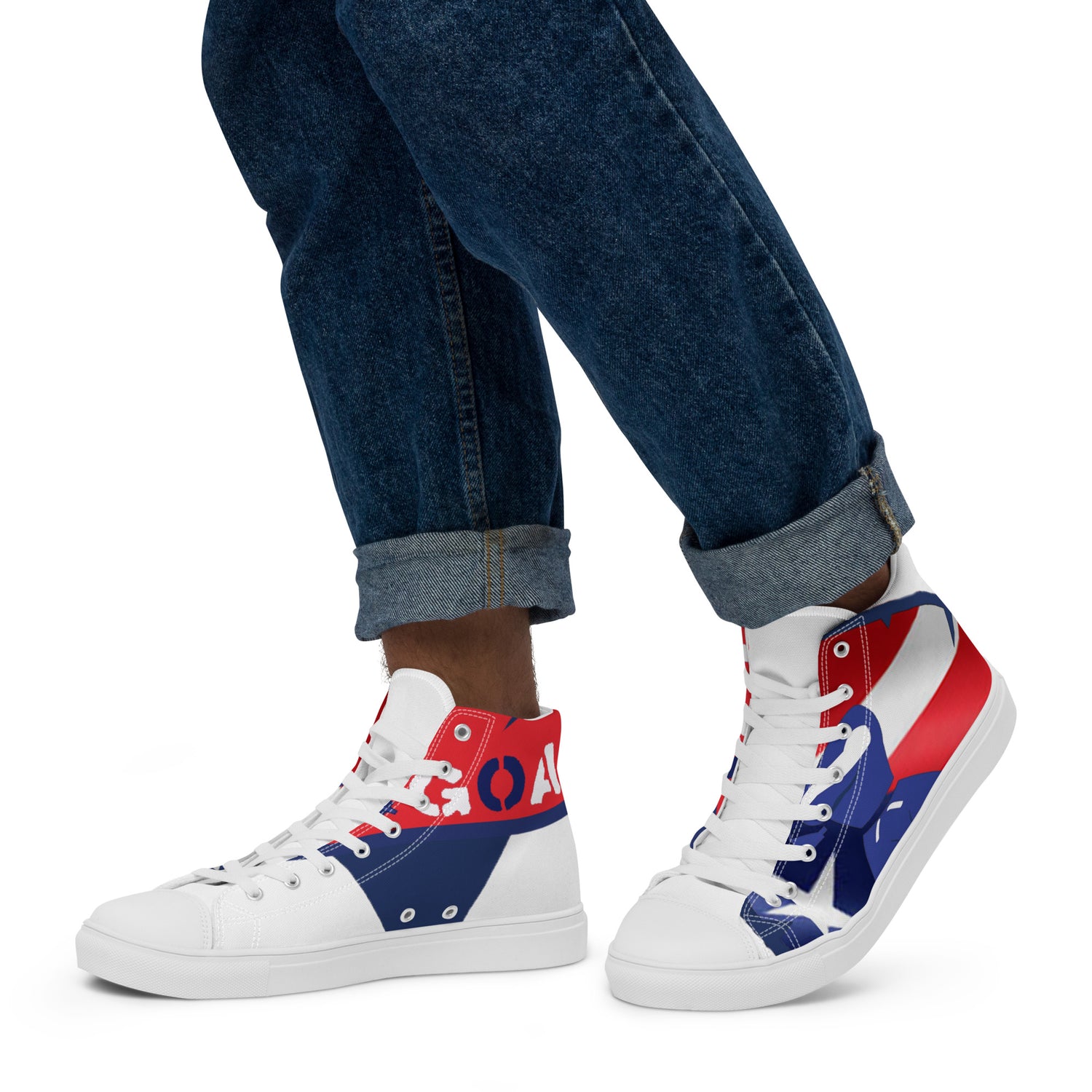 Men’s high top canvas shoes