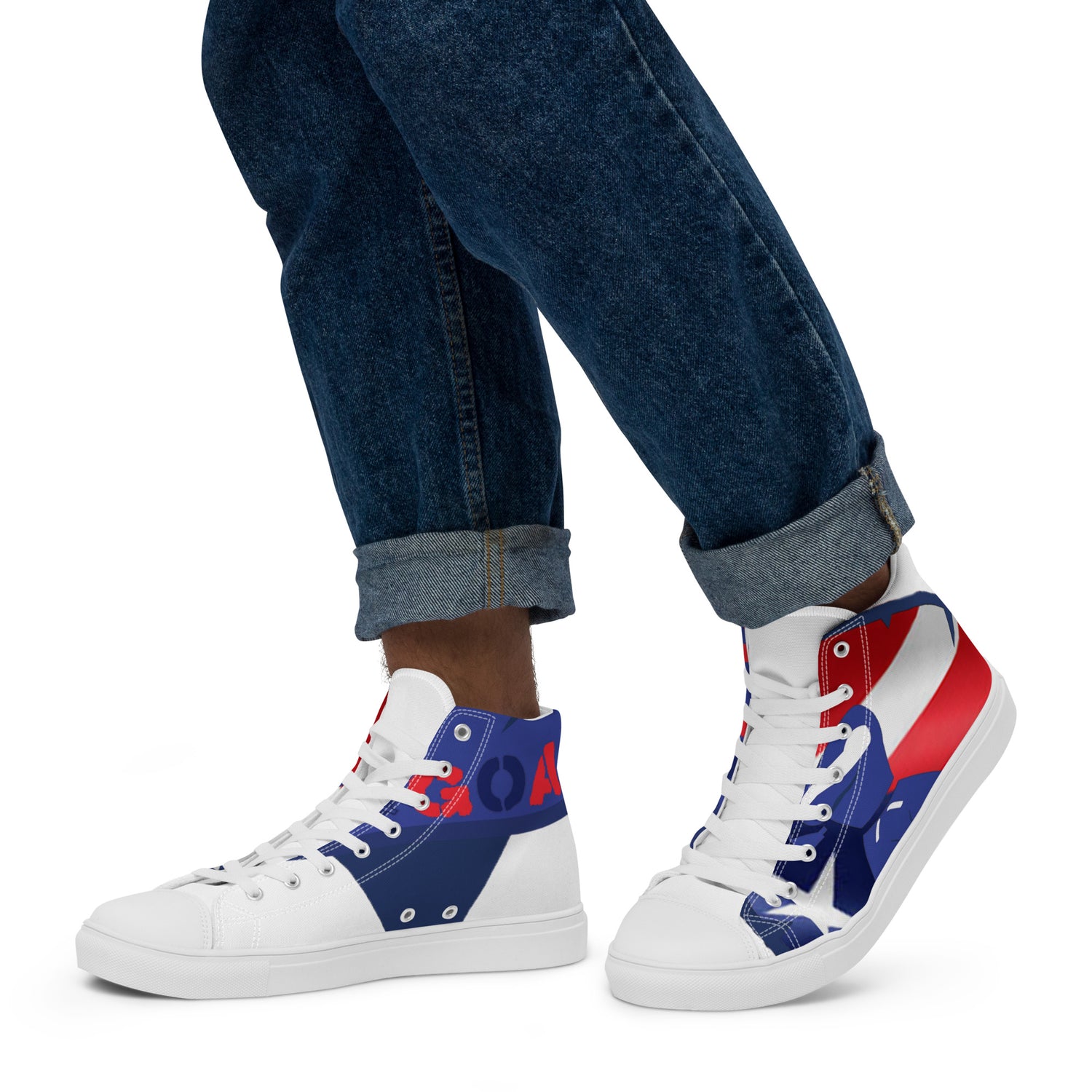 Men’s high top canvas shoes