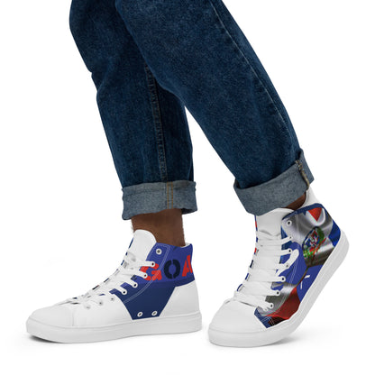 Men’s high top canvas shoes