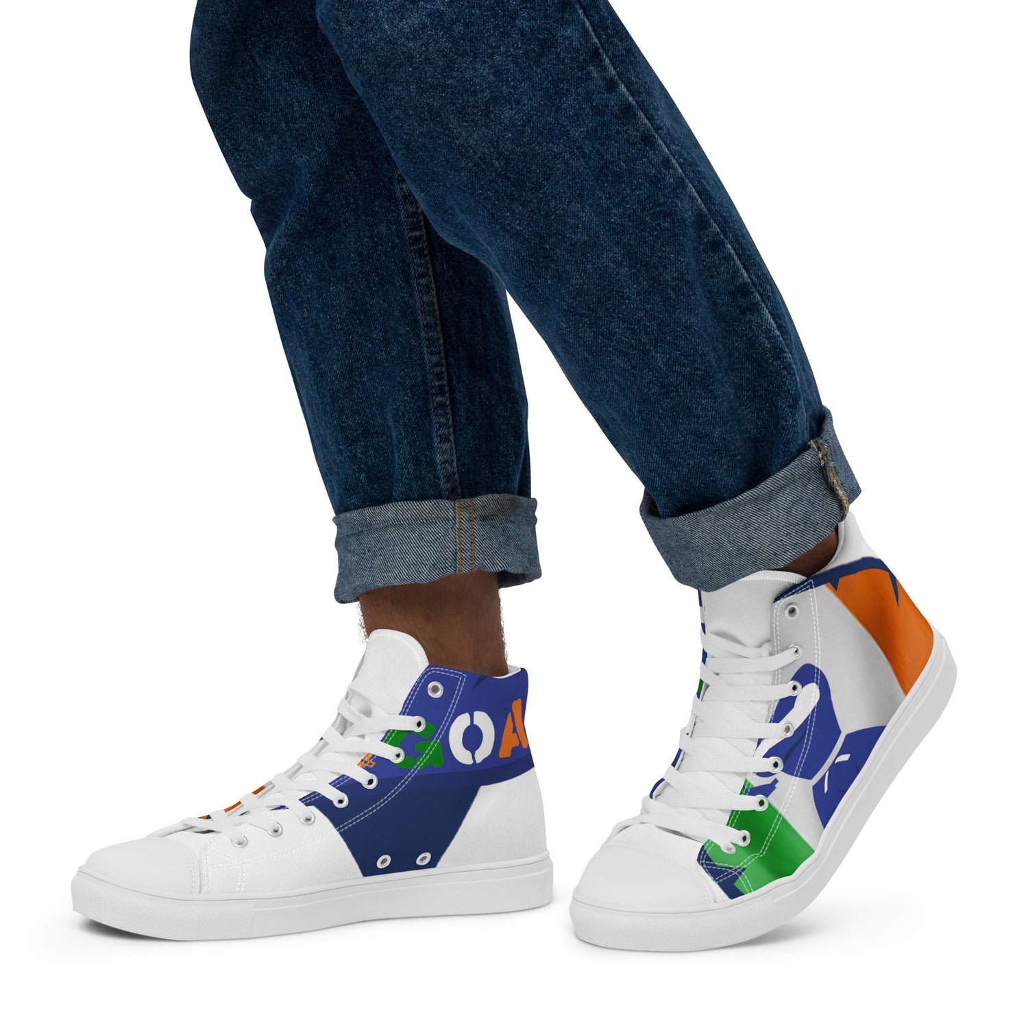 Men’s high top canvas shoes