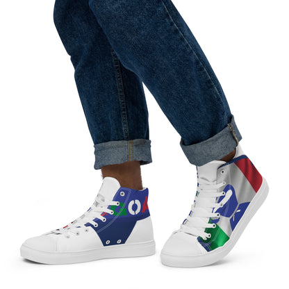 Men’s high top canvas shoes