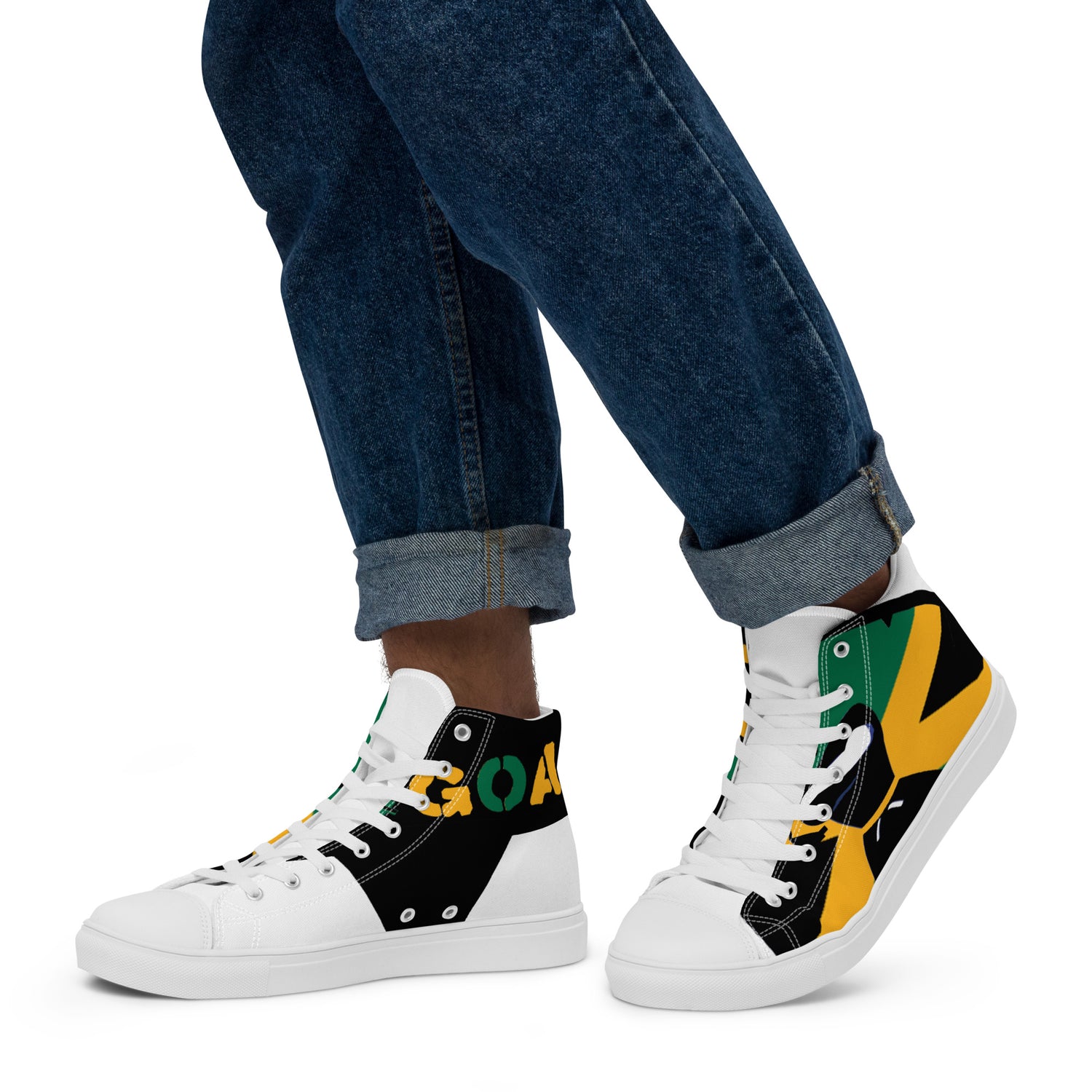 Men’s high top canvas shoes