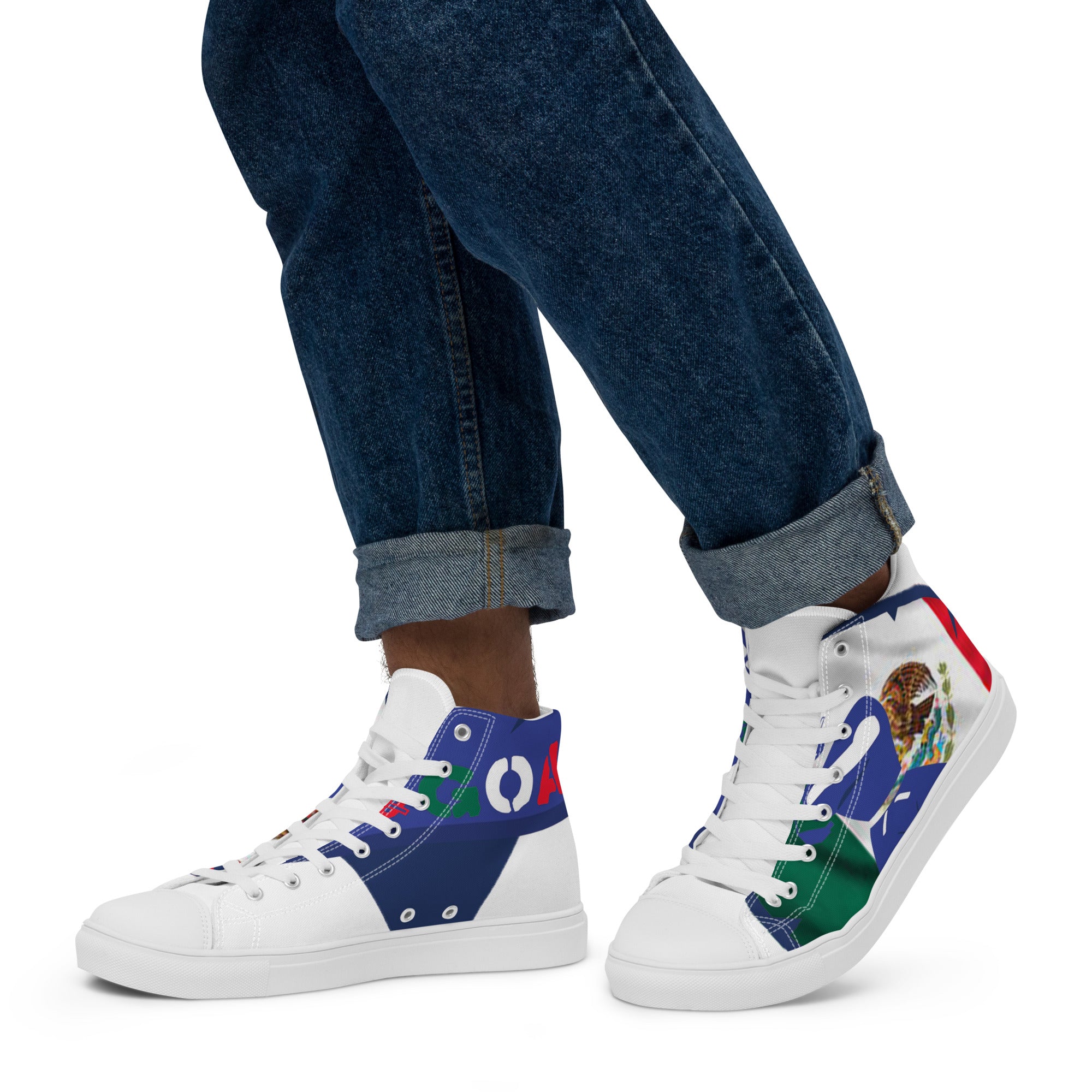 Men’s high top canvas shoes