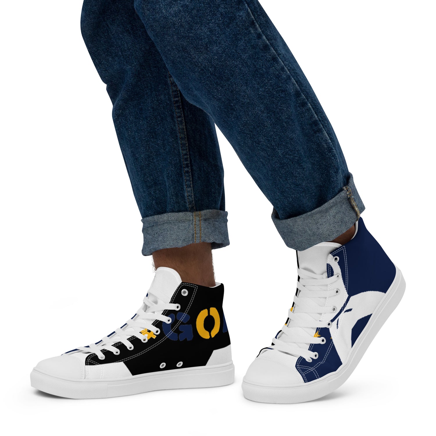 Men’s high top canvas shoes