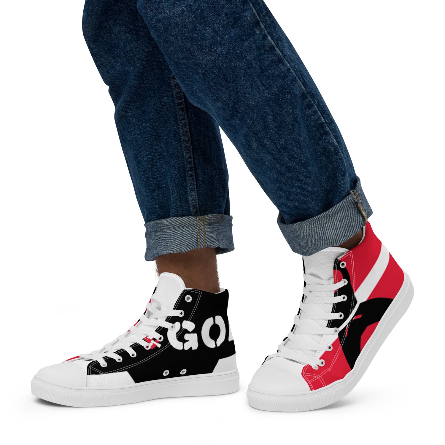 Men’s high top canvas shoes