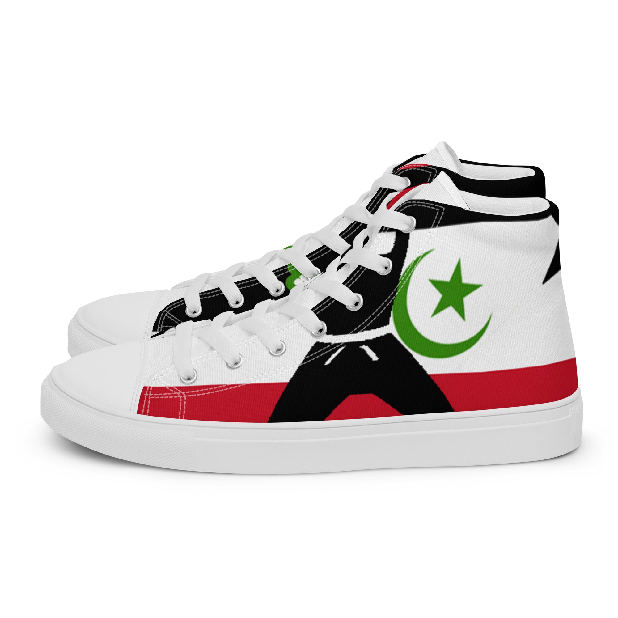 Men’s high top canvas shoes