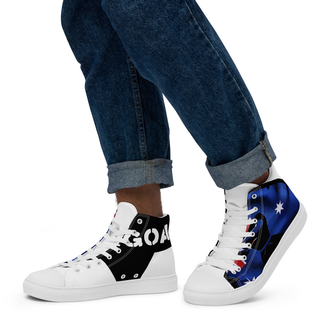Men’s high top canvas shoes