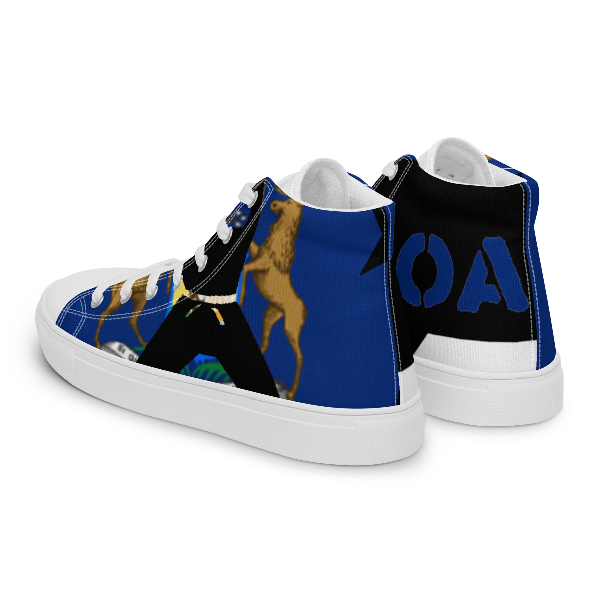 Men’s high top canvas shoes