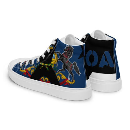 Men’s high top canvas shoes