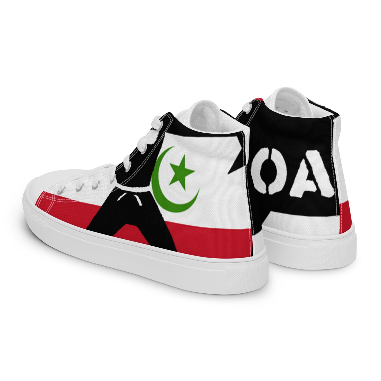 Men’s high top canvas shoes