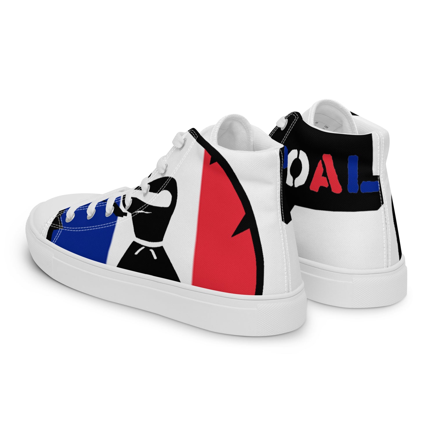 Men’s high top canvas shoes