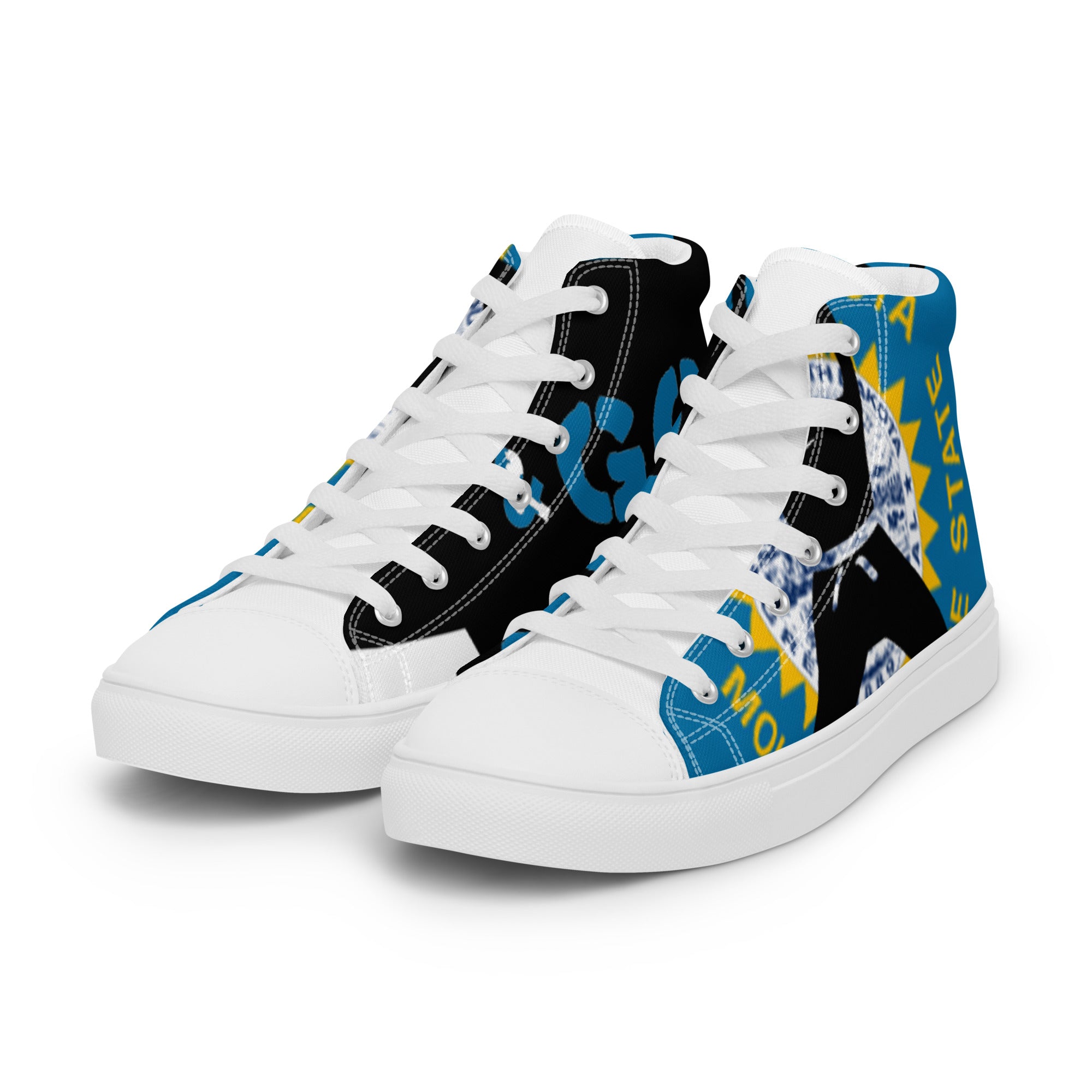 Men’s high top canvas shoes