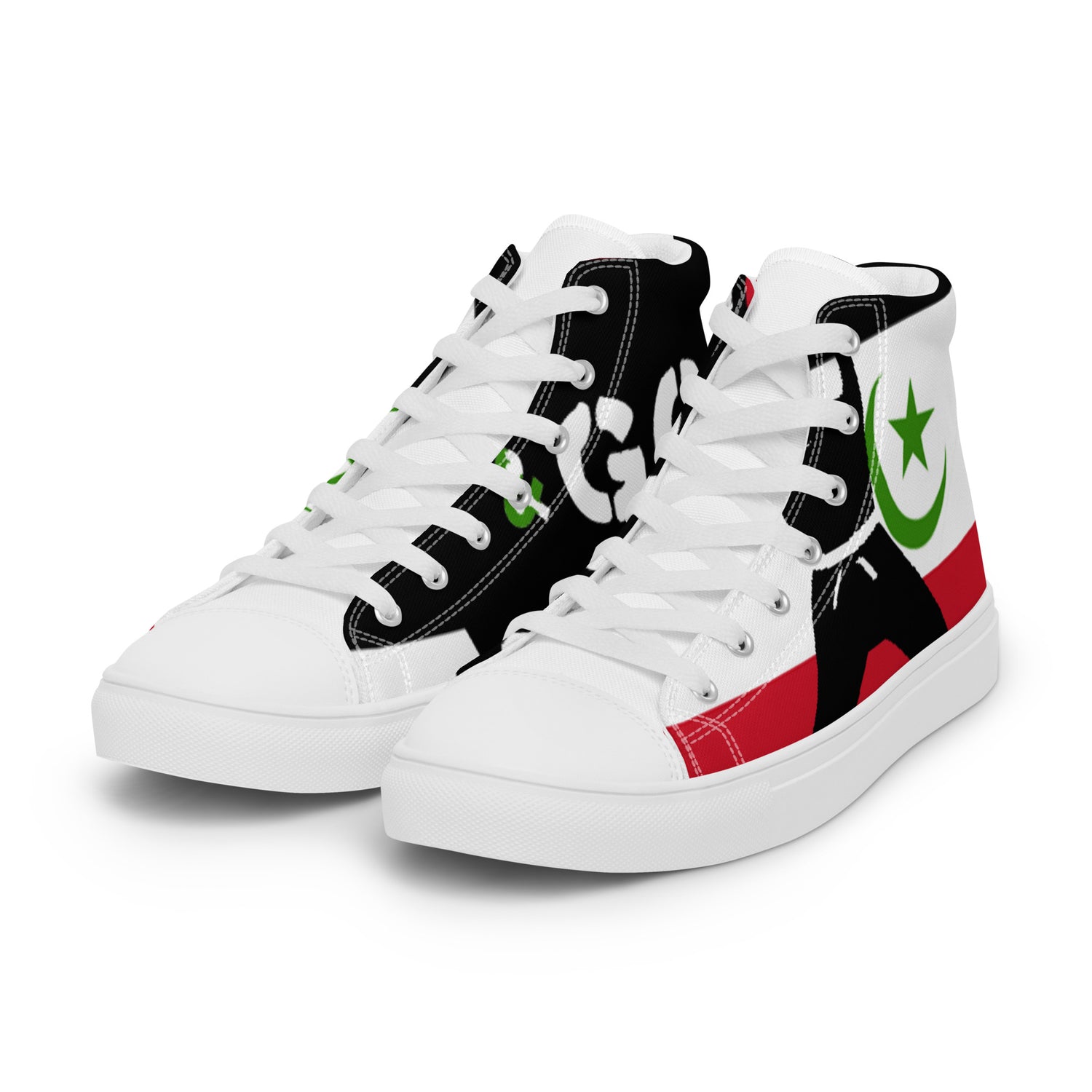 Men’s high top canvas shoes