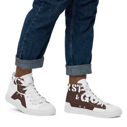 Men’s high top canvas shoes