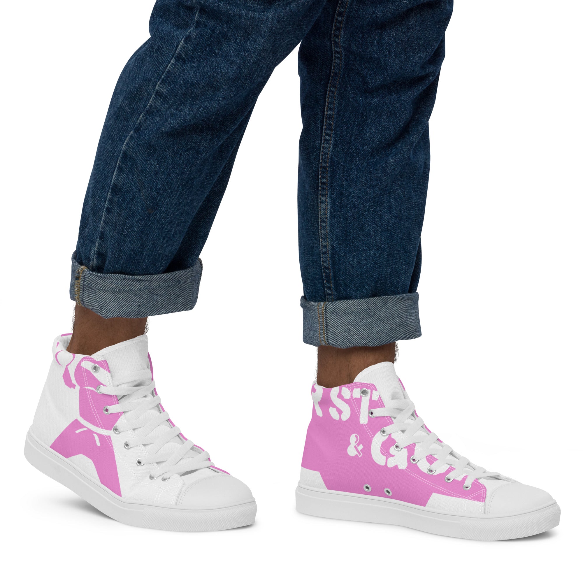 Men’s high top canvas shoes