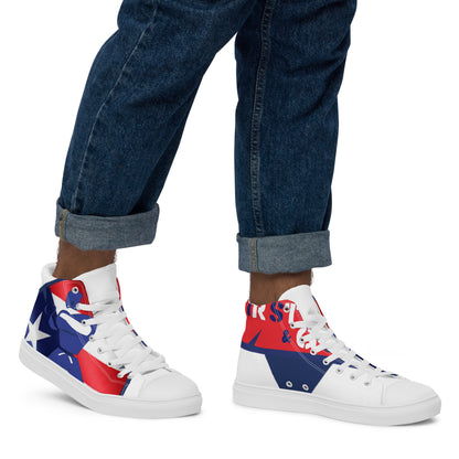 Men’s high top canvas shoes