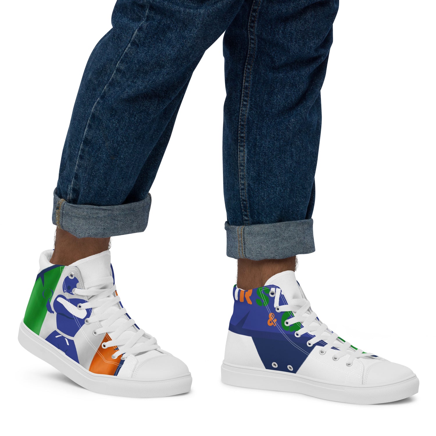 Men’s high top canvas shoes