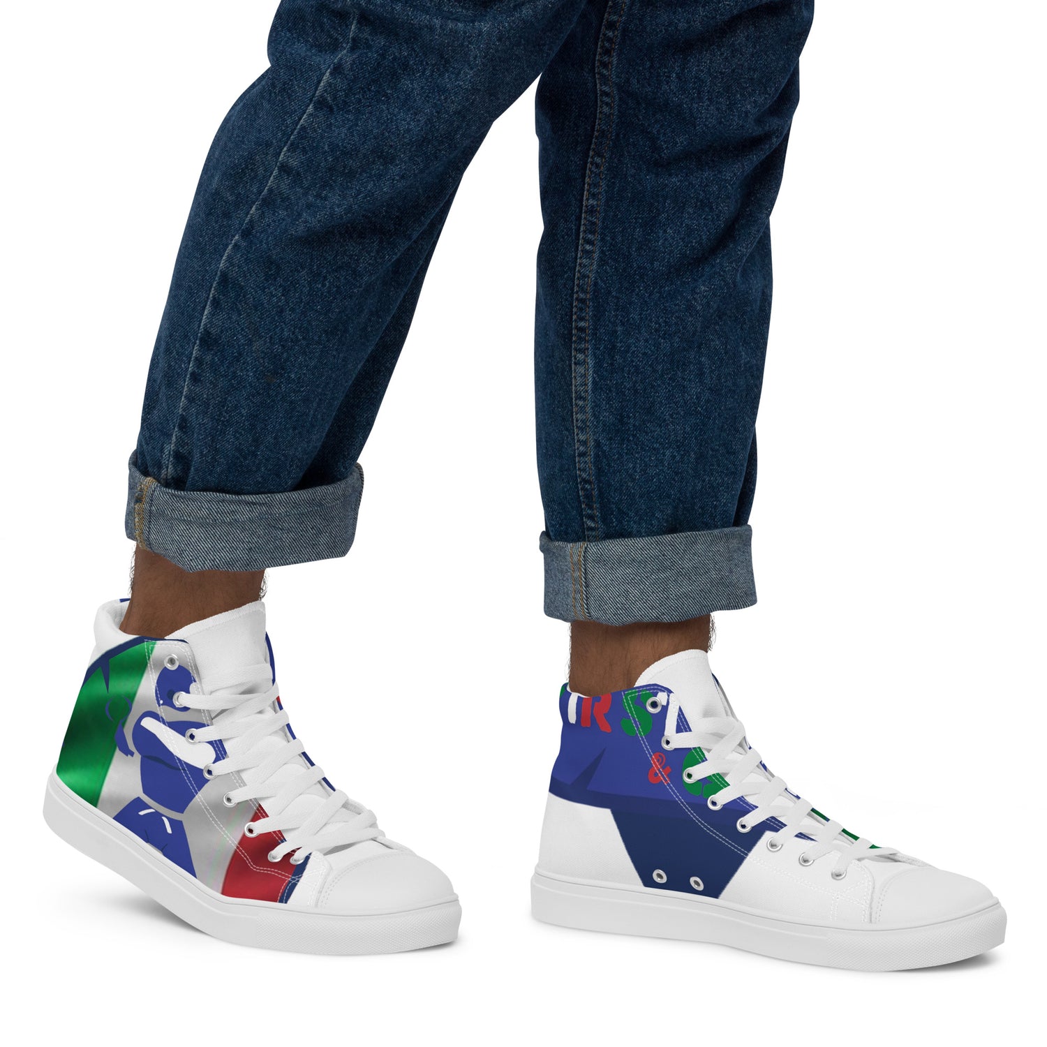 Men’s high top canvas shoes