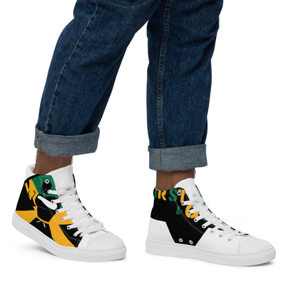 Men’s high top canvas shoes