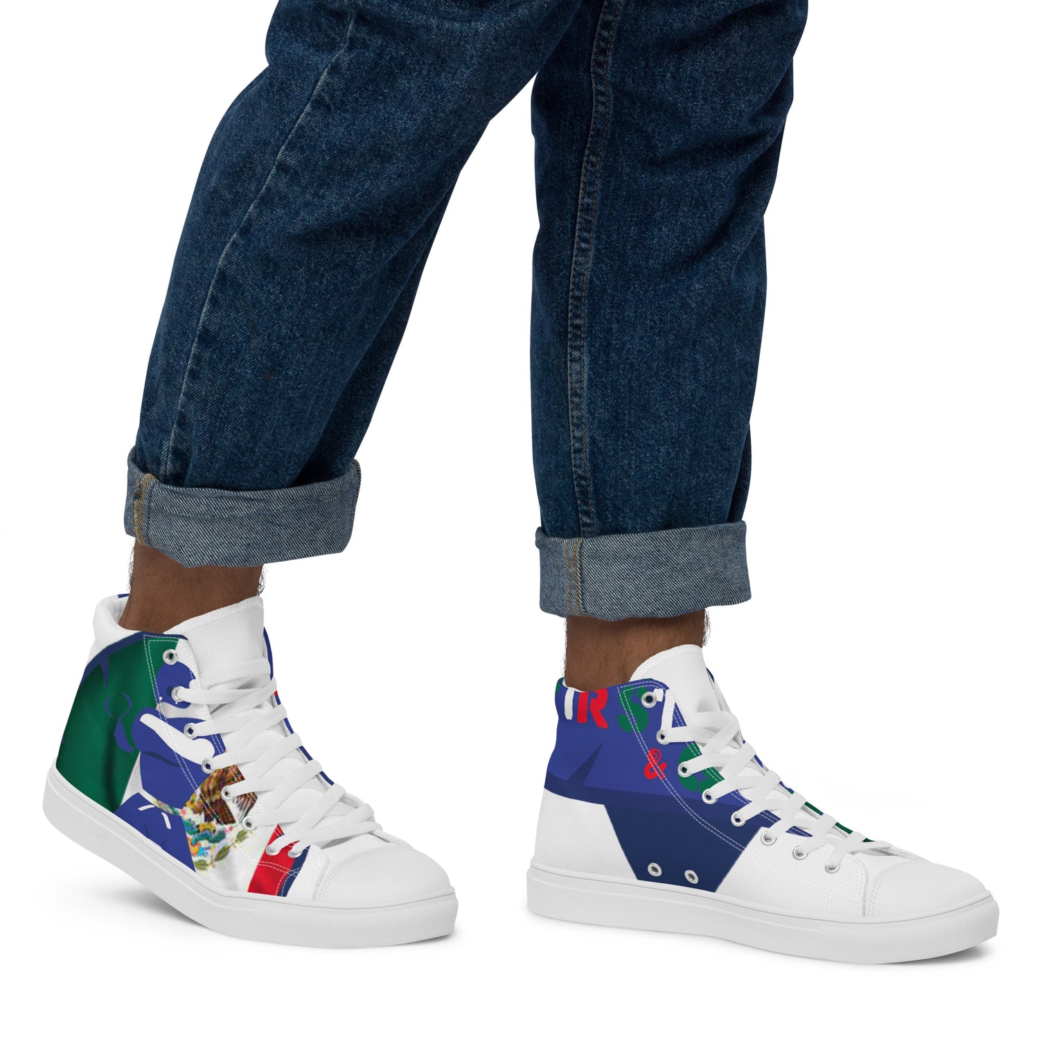 Men’s high top canvas shoes