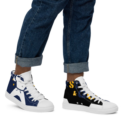 Men’s high top canvas shoes