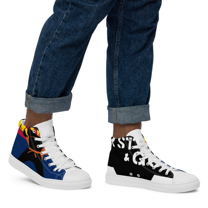 Men’s high top canvas shoes