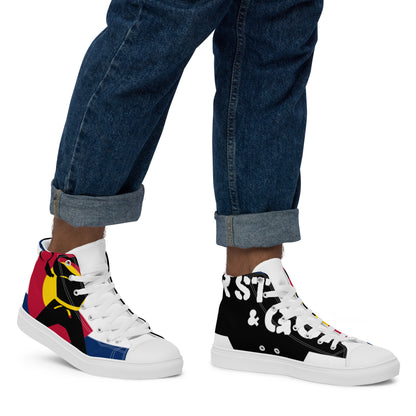 Men’s high top canvas shoes