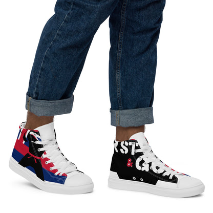 Men’s high top canvas shoes