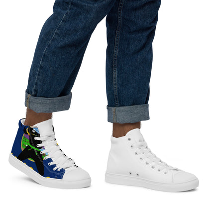 Men’s high top canvas shoes