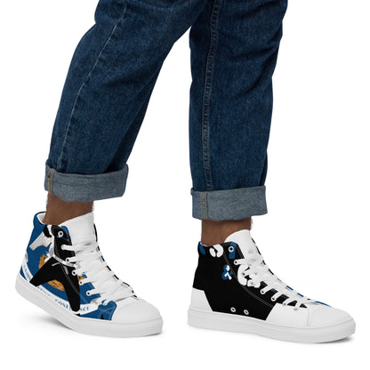 Men’s high top canvas shoes