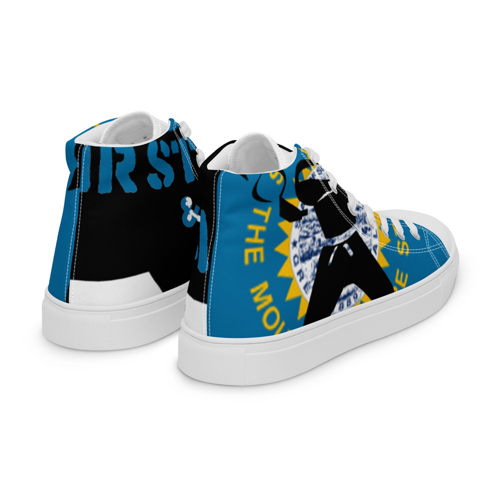 Men’s high top canvas shoes