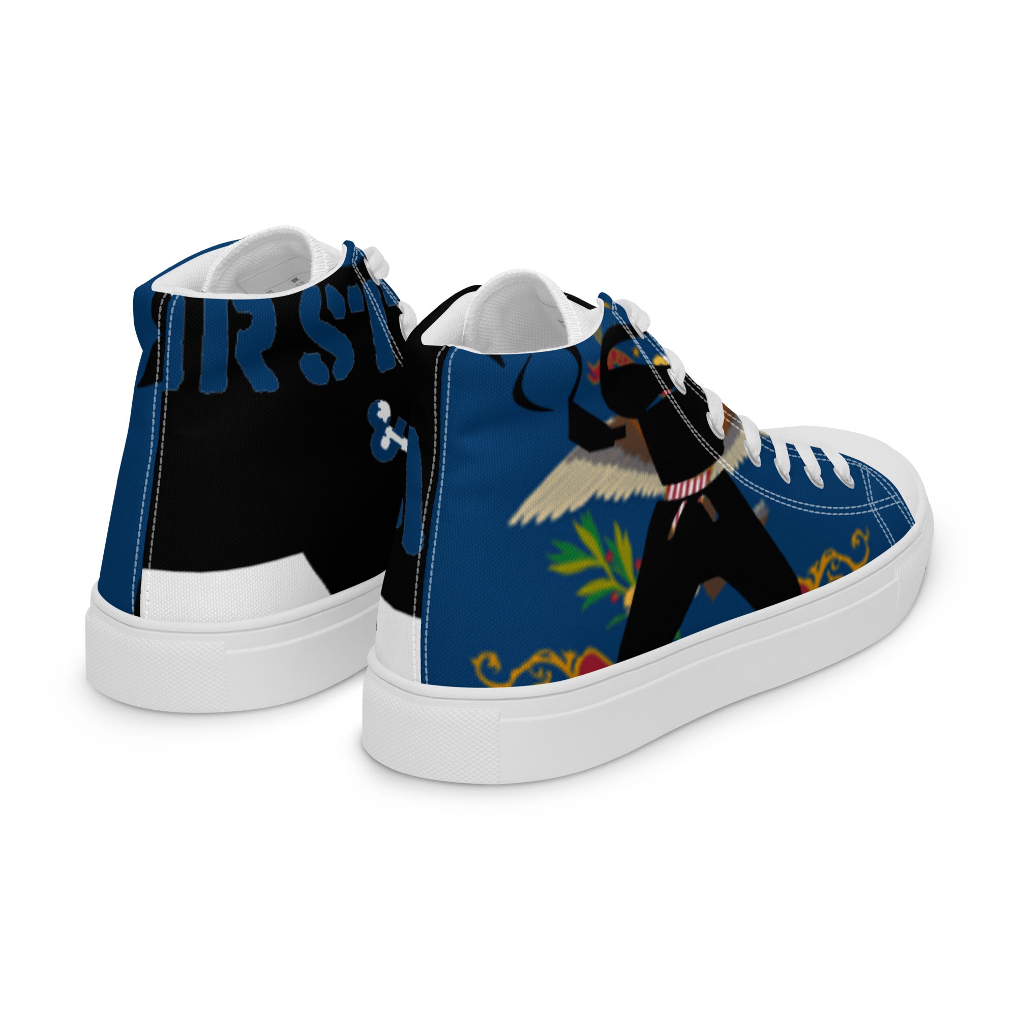 Men’s high top canvas shoes