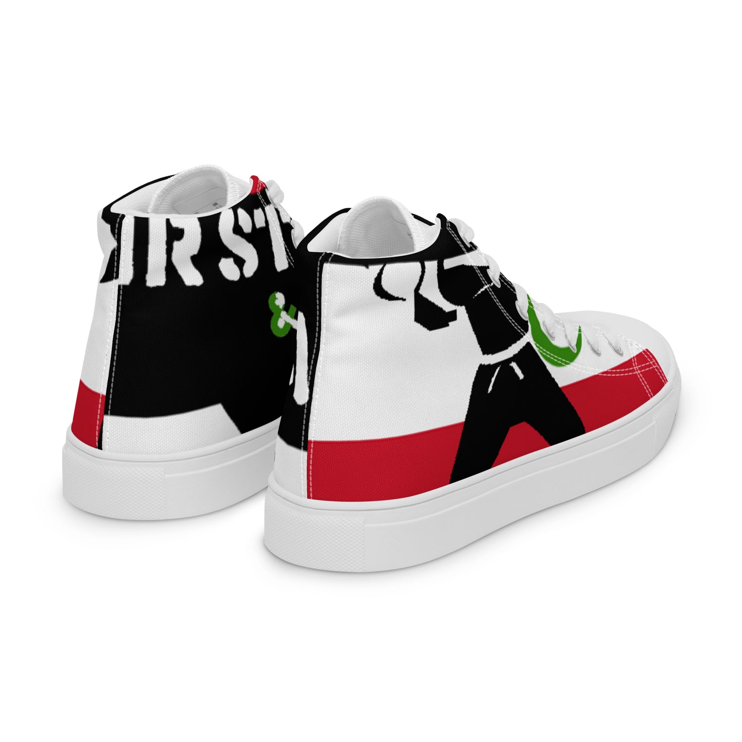 Men’s high top canvas shoes