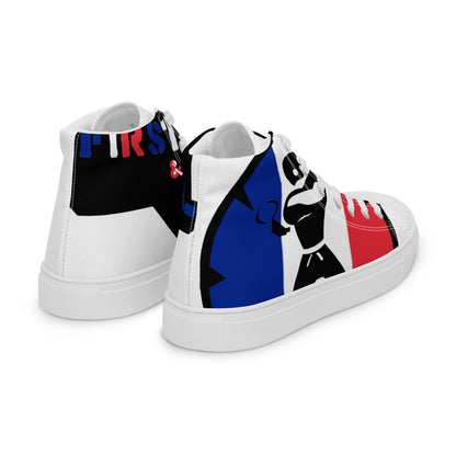 Men’s high top canvas shoes