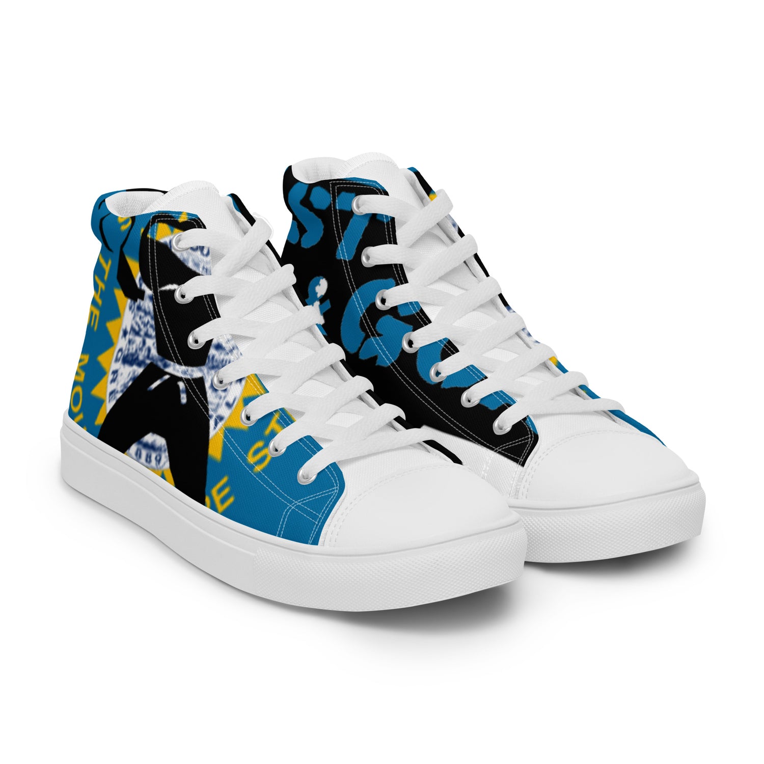 Men’s high top canvas shoes