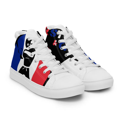 Men’s high top canvas shoes