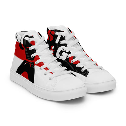 Men’s high top canvas shoes