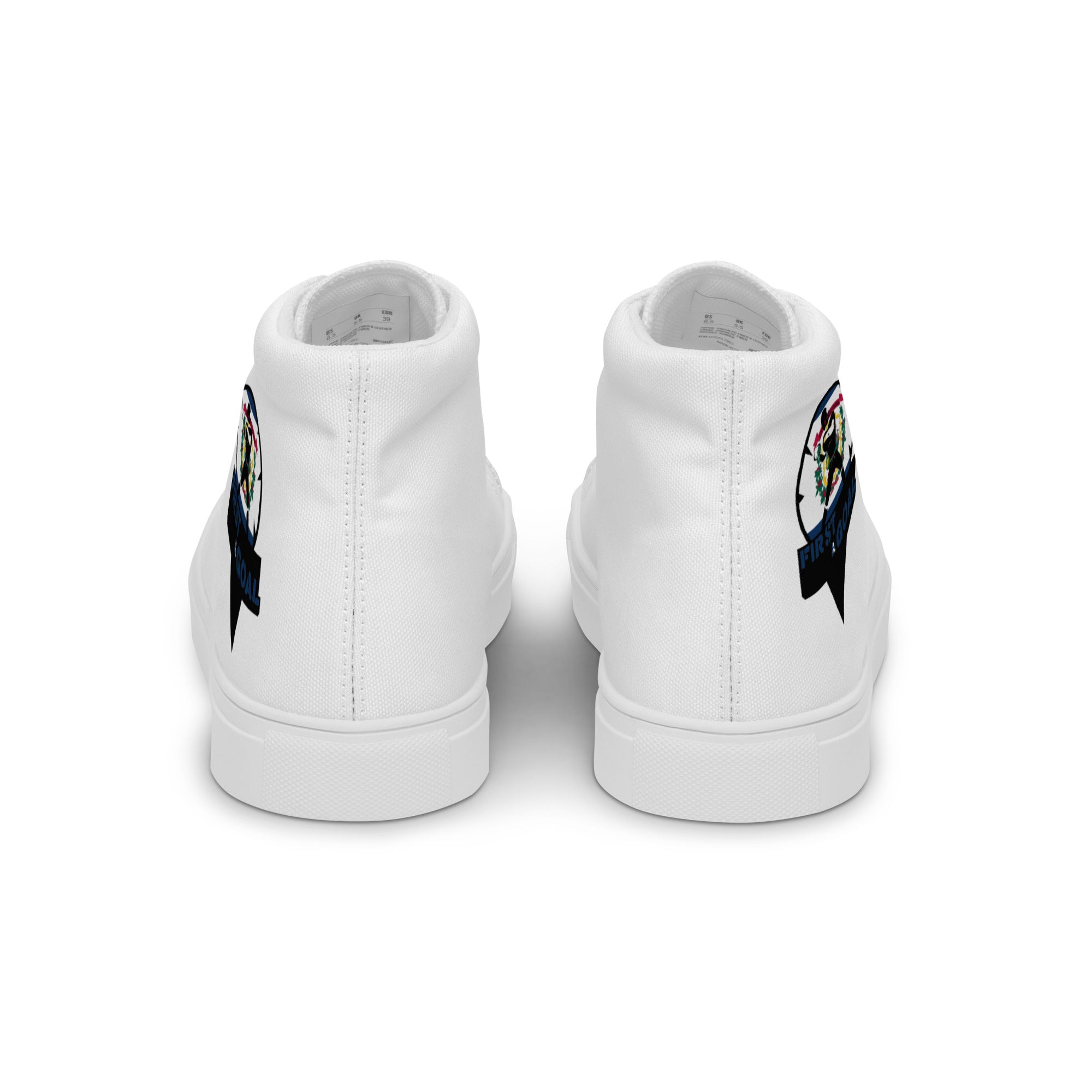 Women’s high top canvas shoes