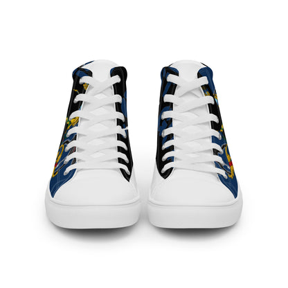 Women’s high top canvas shoes