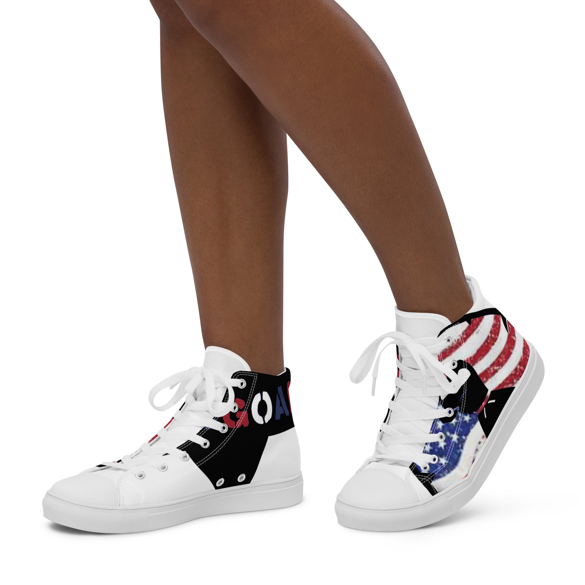 Women’s high top canvas shoes