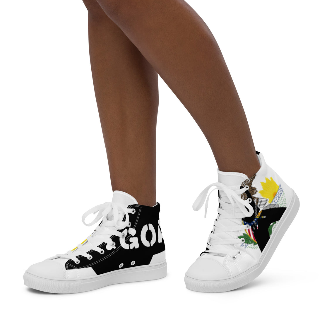 Women’s high top canvas shoes