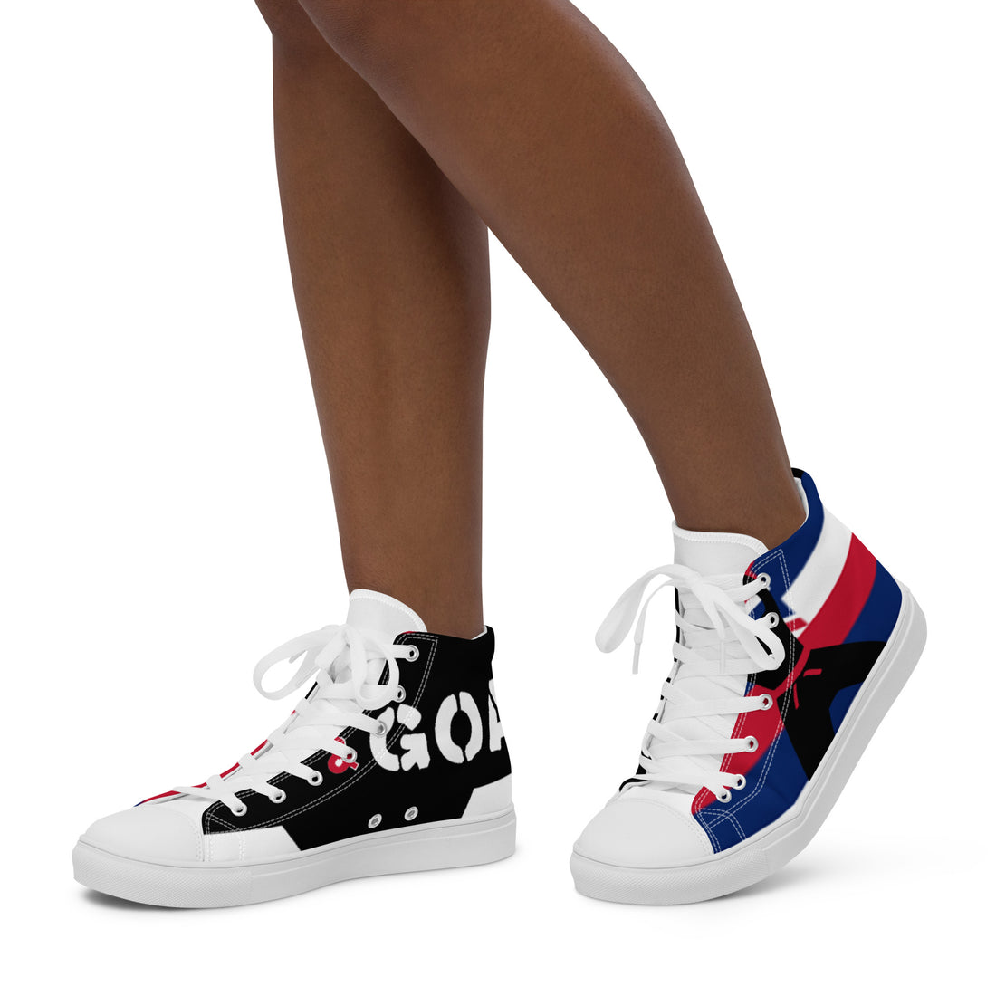 Women’s high top canvas shoes