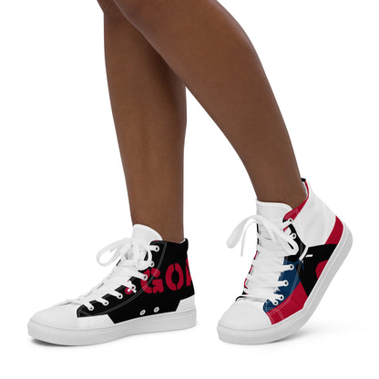 Women’s high top canvas shoes