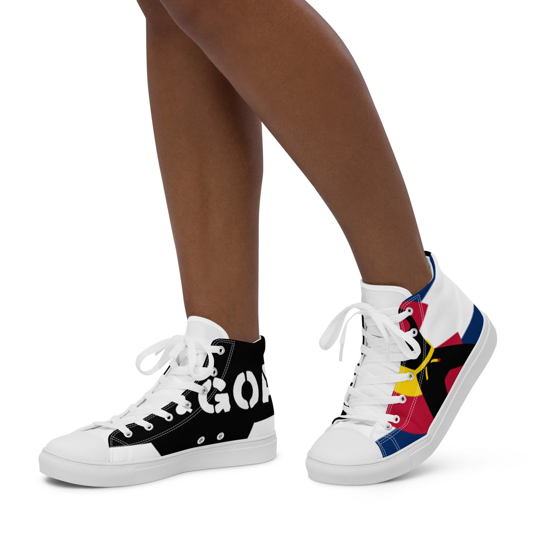 Women’s high top canvas shoes