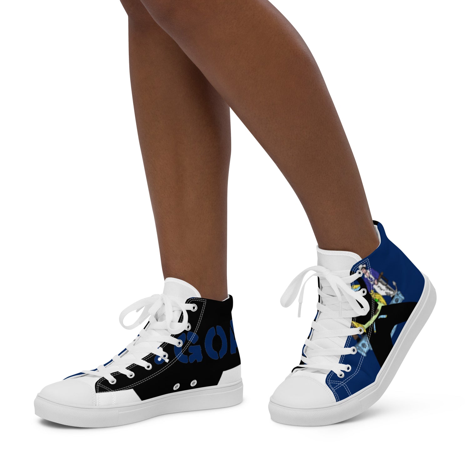 Women’s high top canvas shoes