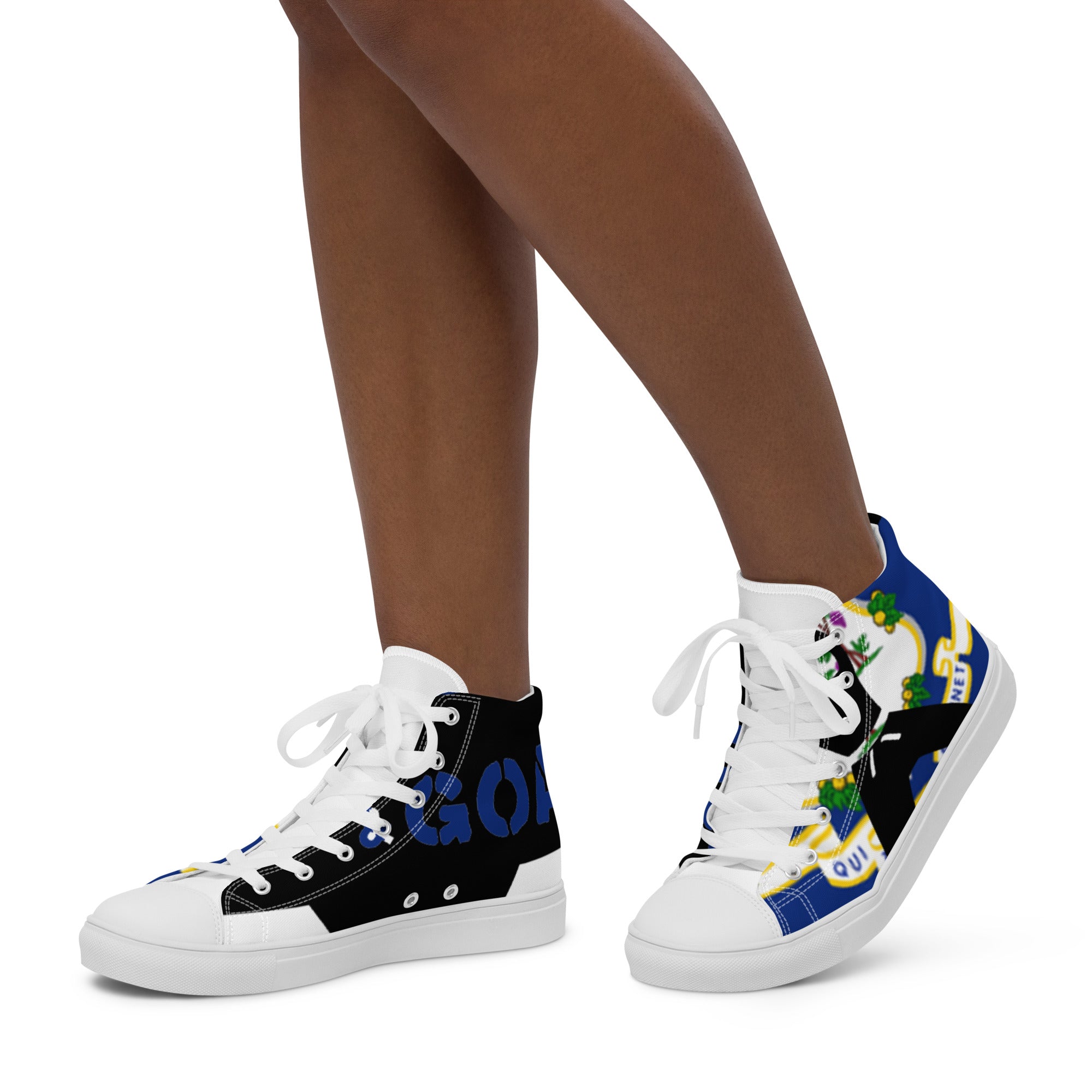 Women’s high top canvas shoes