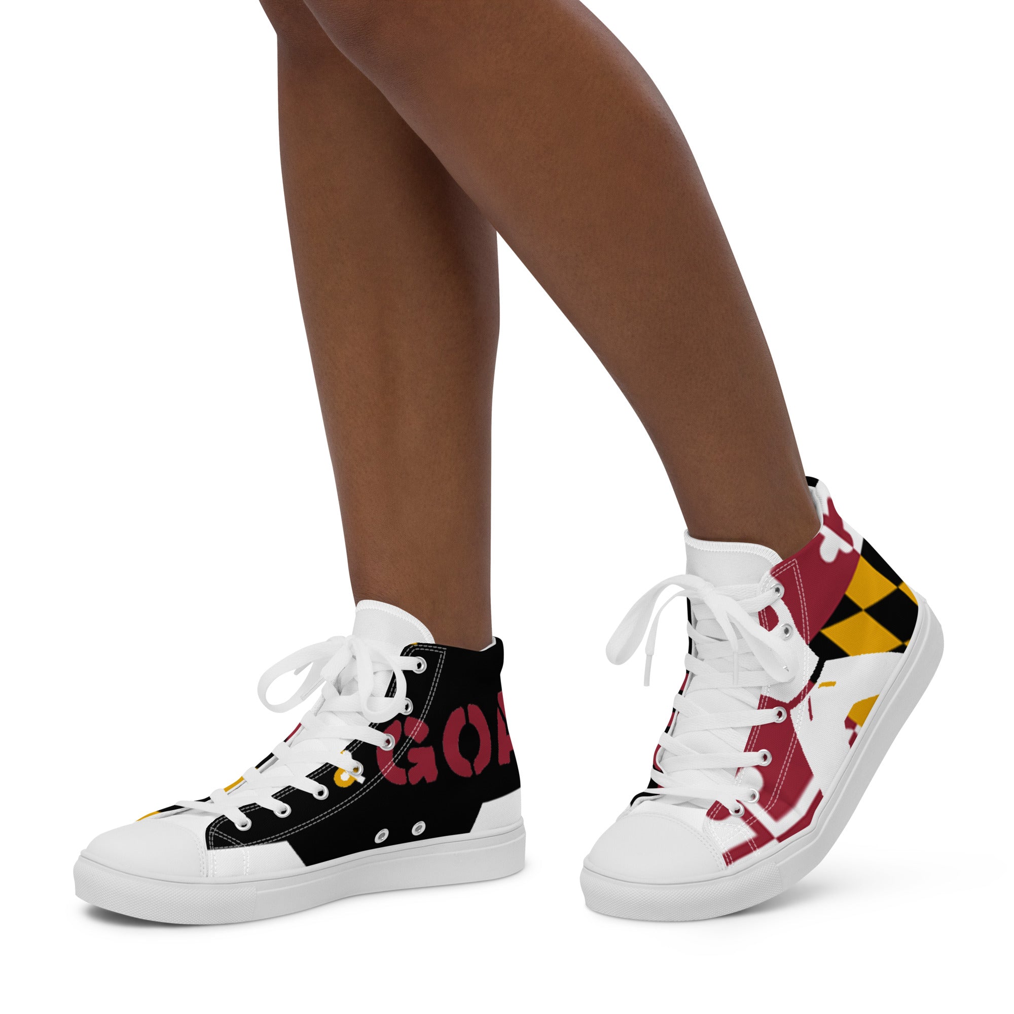 Women’s high top canvas shoes