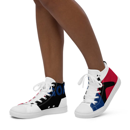 Women’s high top canvas shoes